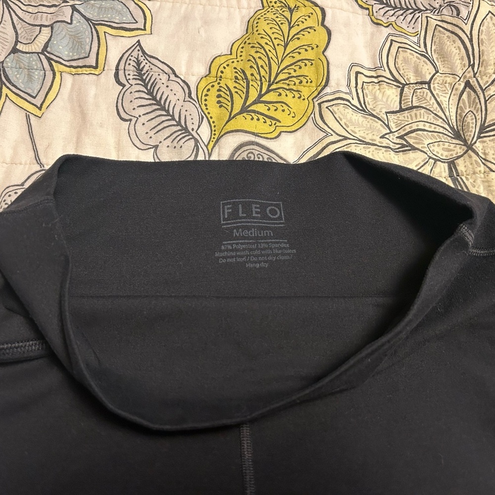 Fleo Black Athletic Shorts